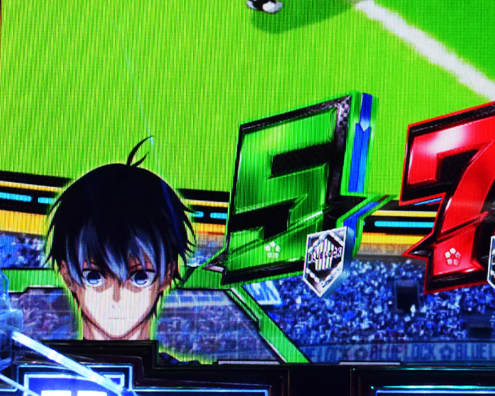 eフィーバーブルーロック ラッキートリガー中のモード選択 潔 世一(いさぎ よいち)モード