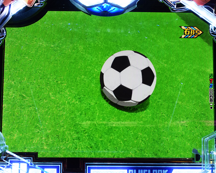 eフィーバーブルーロック ラッキートリガー中のリーチ演出 ルーズボール分岐