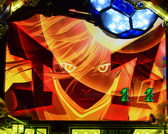 eフィーバーブルーロックeフィーバーブルーロック　通常時のリーチ演出信頼度　エゴ覚醒SP　千切 豹馬