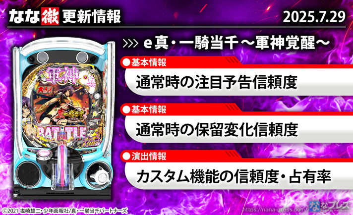 e 真・一騎当千~軍神覚醒~ 更新情報の概要