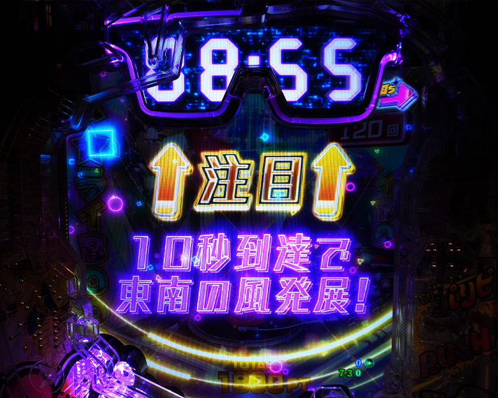 eパリピ孔明 右打ち中の予告・演出信頼度 東南の風リーチ パリピチャンス パリピラッシュ 超パリピラッシュ 10秒 99秒