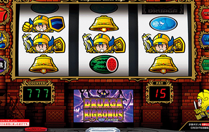スマスロ/SLOT ドルアーガの塔 ボーナス確率 筐体リール部