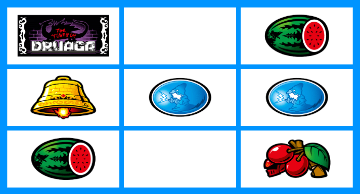 スマスロ/SLOT ドルアーガの塔　リーチ目　左リールBAR付近　中段ベル・リプレイ・リプレイ