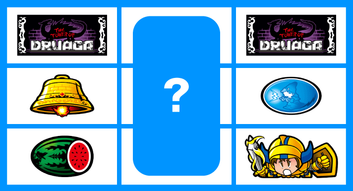 スマスロ/SLOT ドルアーガの塔　リーチ目　左リールBAR付近　上段BARテンパイ