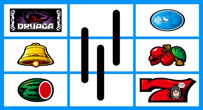 スマスロ/SLOT ドルアーガの塔　リーチ目　左リールBAR付近　右リールリプレイ・チェリー・赤7　ゲチェナ