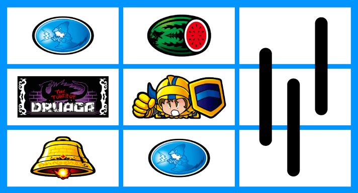 スマスロ/SLOT ドルアーガの塔　リーチ目　左リールBAR付近　中段BAR・ギル図柄