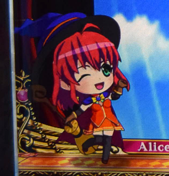 マジカルハロウィン ボーナストリガー　ジュークボックスモード　ミニキャラ　アリス　ご機嫌