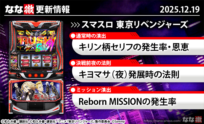 最新！ スマスロ　東京リベンジャーズ　実機！ ※発送日要確認※ 最新！ スマスロ 東京リベンジャーズ 実機！ ※発送日要確認※ 設定6