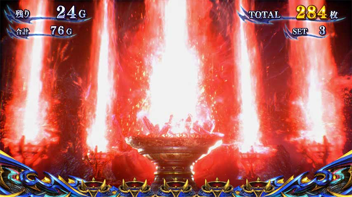 スマスロ 新鬼武者3　松明演出　赤