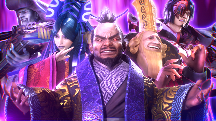 スマスロ 新鬼武者3　AT終了画面　幻魔集合