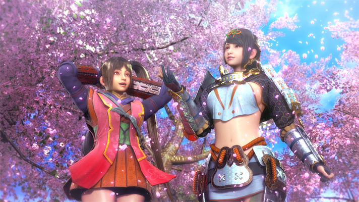 スマスロ 新鬼武者3　AT終了画面　茜＆お初