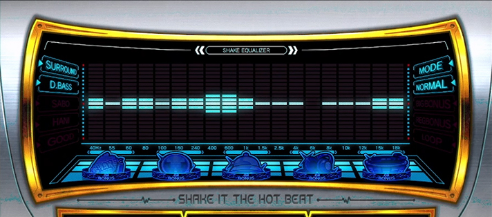 SHAKE BONUS TRIGGER　ウェーブ演出　1段階