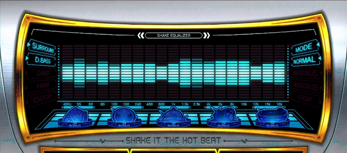 SHAKE BONUS TRIGGER　ウェーブ演出　2段階