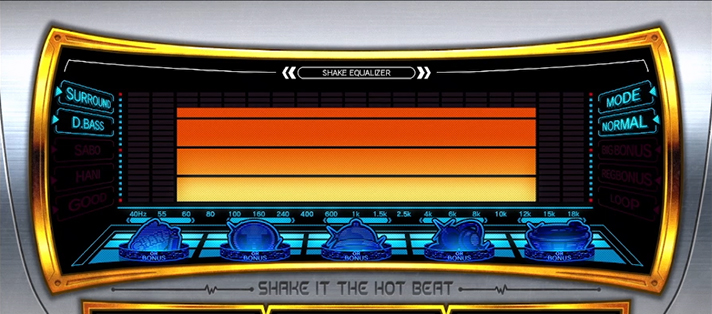 SHAKE BONUS TRIGGER　デカEQ演出