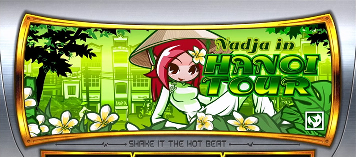 SHAKE BONUS TRIGGER　BIG終了画面　緑