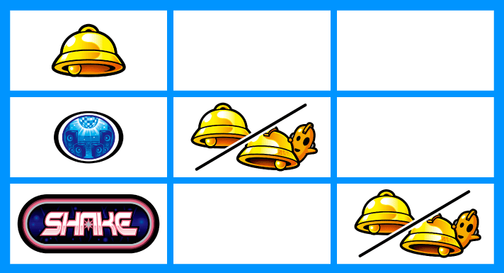 SHAKE BONUS TRIGGER　ベルB　打ち方