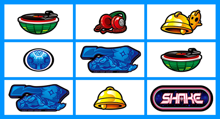 SHAKE BONUS TRIGGER　ボーナス察知手順　右上がり青7テンパイ