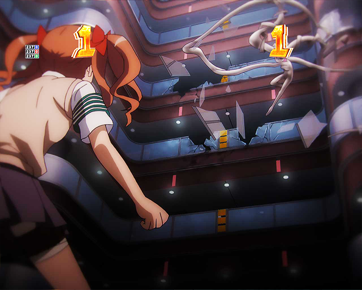 eとある科学の超電磁砲 PHASE NEXT 演出情報 リーチ演出 VSリーチ 白井黒子VS警策看助