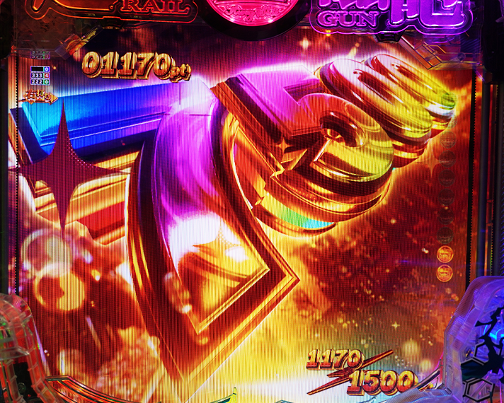 eとある科学の超電磁砲 PHASE NEXT ラッキートリガー中大当たり 7500ボーナス