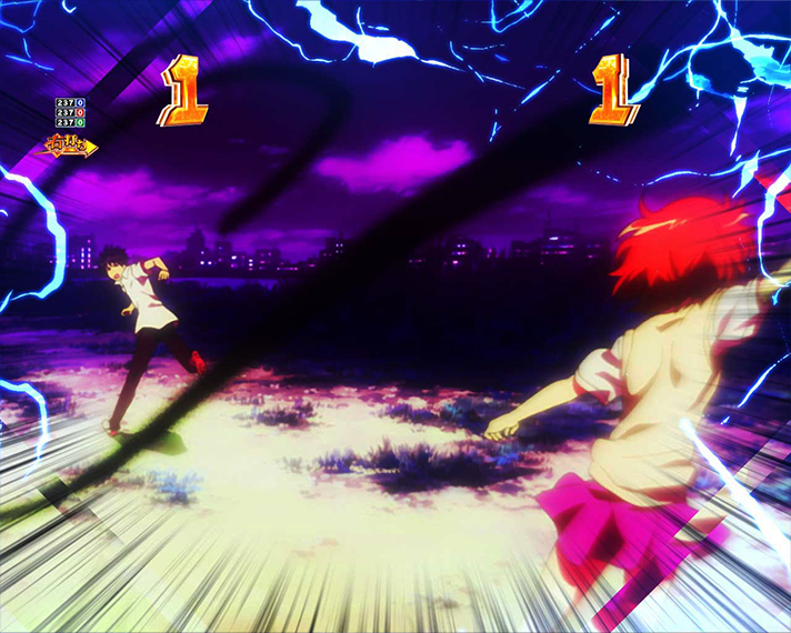 eとある科学の超電磁砲 PHASE NEXT 演出情報 ラッキートリガーLT 超 超電磁砲RUSH中専用リーチ演出 VSリーチ 美琴VS上条