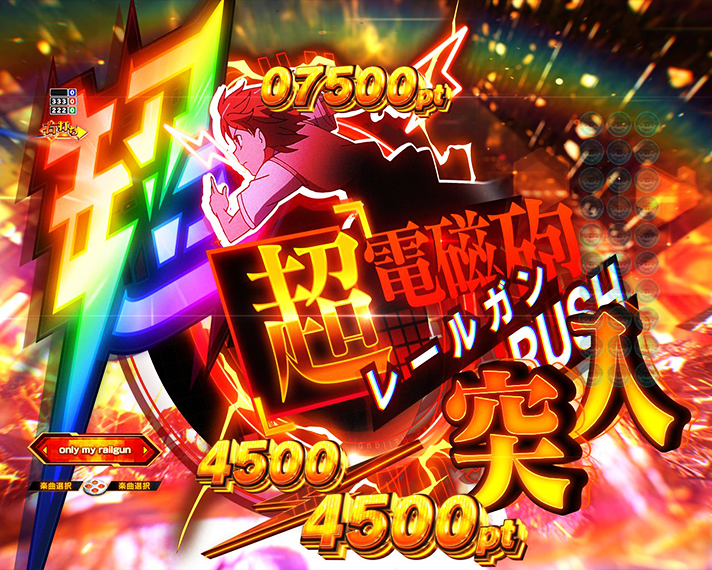 eとある科学の超電磁砲 PHASE NEXT 演出情報 ラッキートリガーLT 超 超電磁砲RUSH