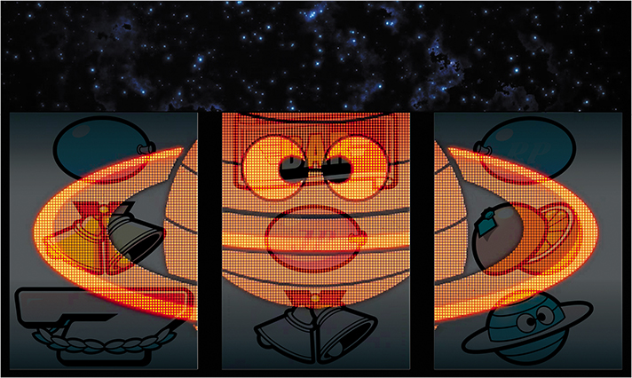 スマスロ ネオプラネット 通常時 シャッフルプラネット演出 センタースクロール