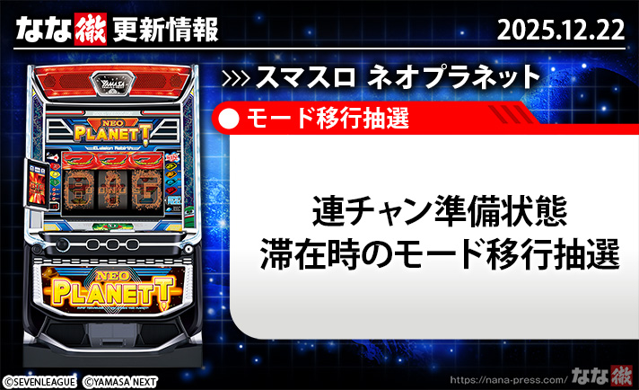 スマスロ ネオプラネット　更新情報の概要　TOP画像