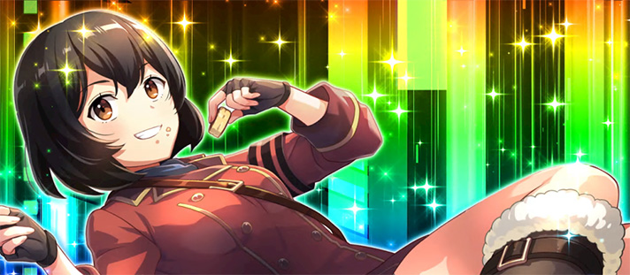 L 荒野のコトブキ飛行隊　セット開始画面　キリエ+虹背景