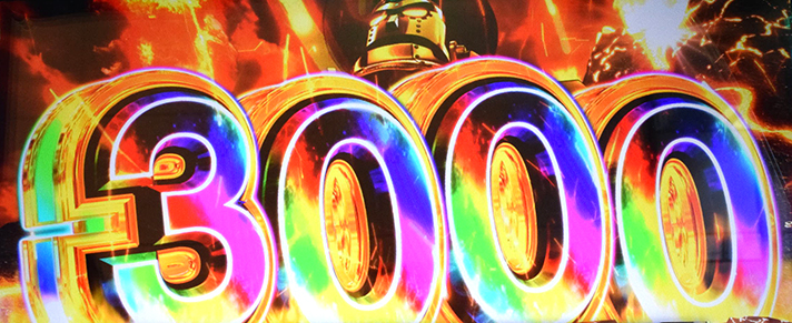 L主役は銭形5 ゼニロボビッグバン中 4桁枚数全回転