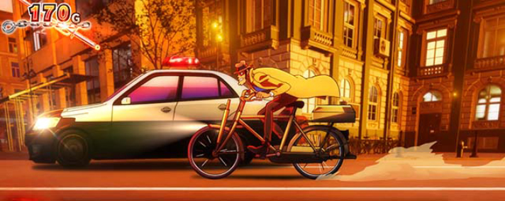 L主役は銭形5　ゼニガタイム　パトカー通過演出