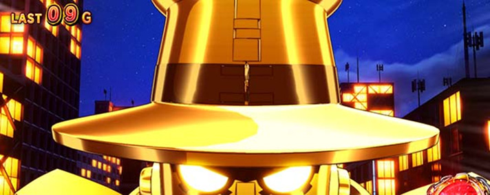 L主役は銭形5 ゼニロボ攻撃演出 弱攻撃