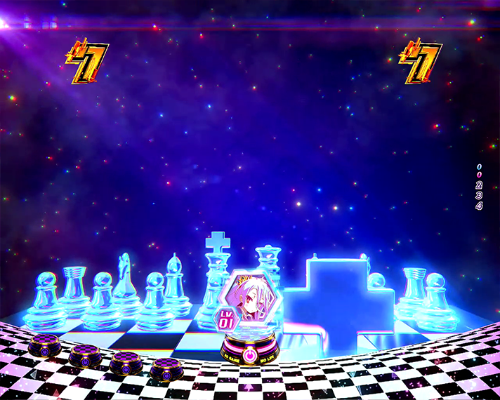 eノーゲーム・ノーライフ 演出情報 リーチ後予告 盤上の世界発展予告 空白