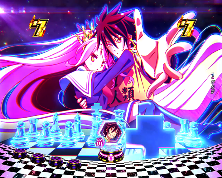 eノーゲーム・ノーライフ 演出情報 リーチ後予告 盤上の世界発展予告 空白