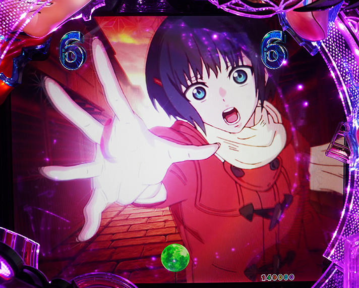 e フィーバーもののがたり　演出情報　リーチ後予告　リーチ発展演出　背景夕方