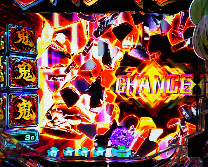 e源外伝 EPISODE OF -大龍- リーチ後予告 画面割れ予告