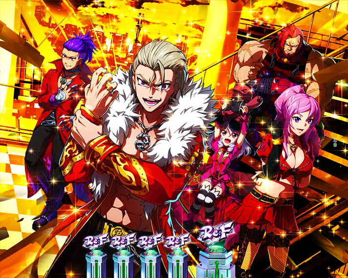 e源外伝 EPISODE OF -大龍- リーチ後予告 ノーマルリーチ中集合絵カットイン予告 鬼頭家全員集合