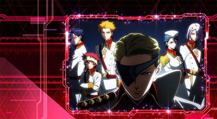 Lパチスロ 革命機ヴァルヴレイヴ2 初代(パチスロ 革命機ヴァルヴレイヴ)のCZ・ボーナス終了画面 赤枠(ドルシア軍6人)