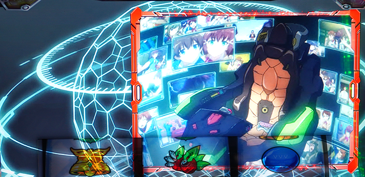 Lパチスロ 革命機ヴァルヴレイヴ2 CZ・ボーナス終了画面 赤枠(コックピット)