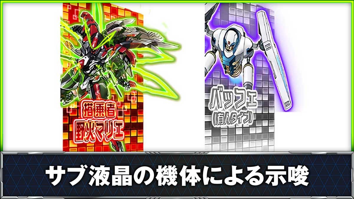 スマスロ 革命機ヴァルヴレイヴ2】サブモニターのモード示唆・設定示唆