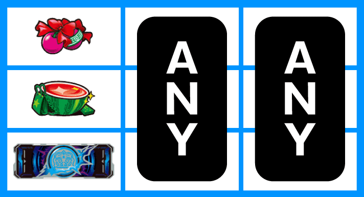 スマスロ とある科学の超電磁砲2　チェリーの停止形　左リール上段チェリー停止