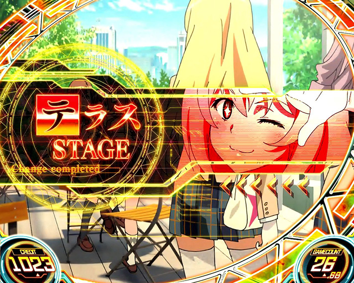 スマスロ とある科学の超電磁砲2　通常時のステーj　テラスステージ