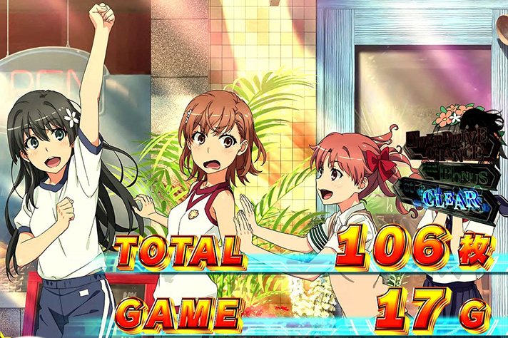 スマスロ とある科学の超電磁砲2 AT終了画面 【⼤切な友達B】御坂美琴・白井黒子・初春飾利・佐天涙子