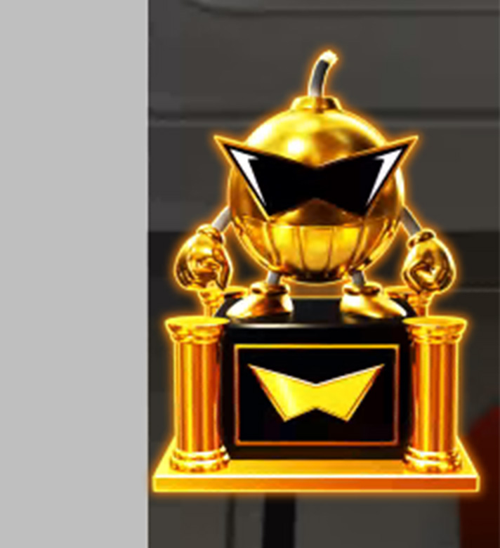 L 絶対衝激Ⅳ　ダイナマイトトロフィー　トロフィーの色　金