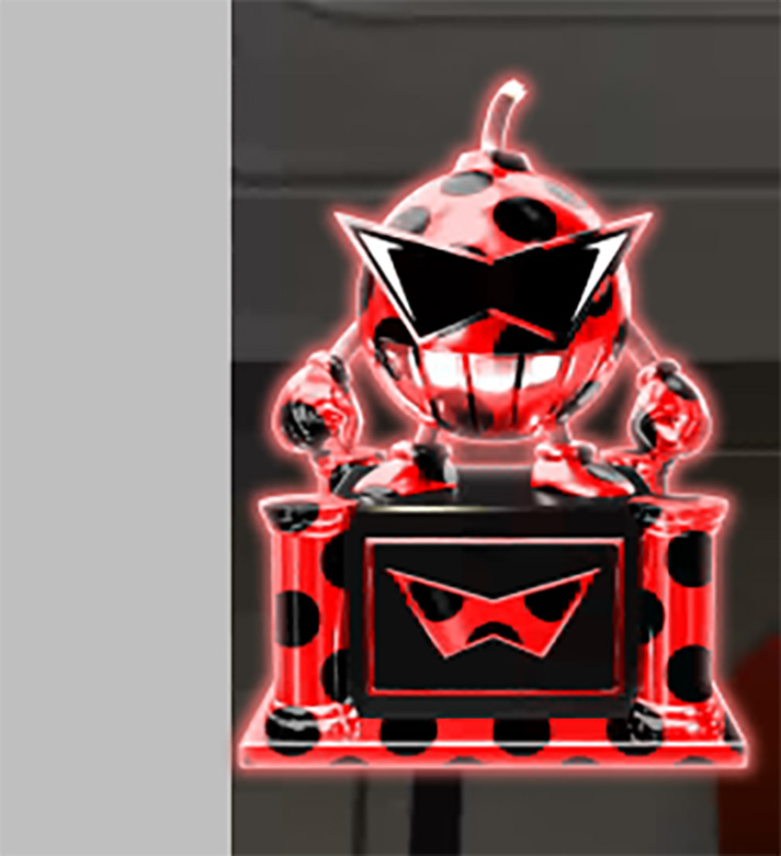 L 絶対衝激Ⅳ　ダイナマイトトロフィー　トロフィーの色　テントウムシ柄