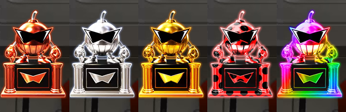 L 絶対衝激Ⅳ　ダイナマイトトロフィー　銅　銀　金　テントウムシ柄　虹