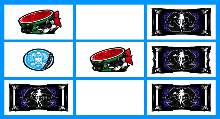 L 絶対衝激Ⅳ　衝撃目　左リール下段BAR停止　右リール3連BAR停止