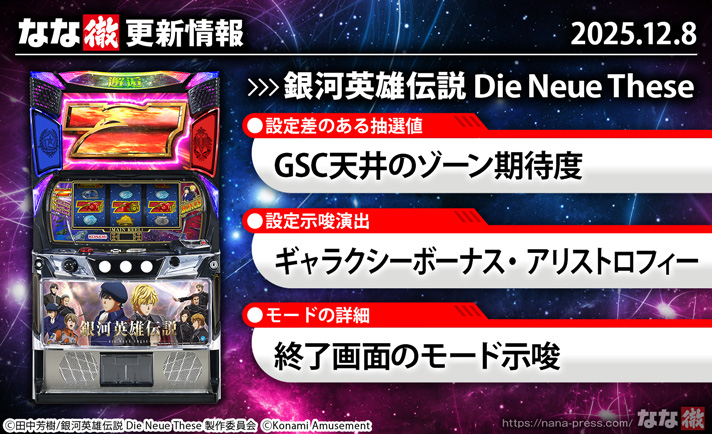 銀河英雄伝説 Die Neue These　更新情報 TOP画像