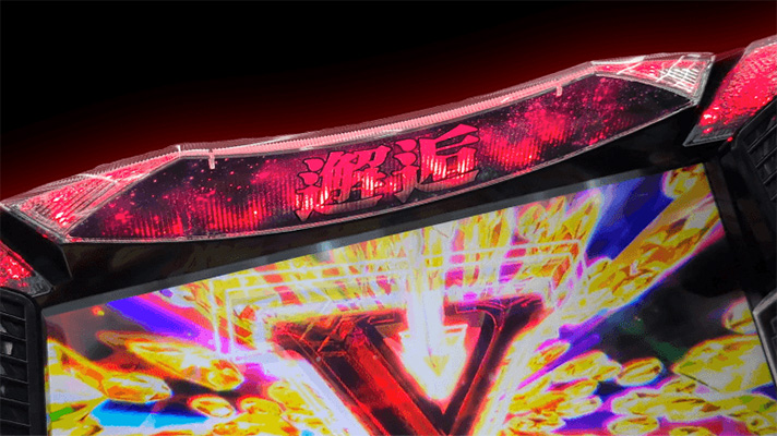 銀河英雄伝説 Die Neue These　継続率示唆　筐体上部　GSCランプ