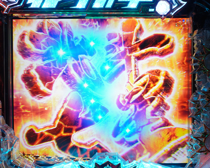 e 北斗の拳11 暴凶星　リーチ後予告・信頼度　文字完成予告