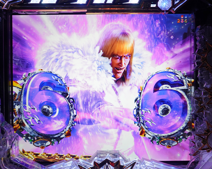 e 北斗の拳11 暴凶星　リーチ後予告・信頼度　図柄アクション予告